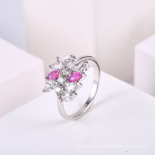 Oval anel de noivado jóias presente fo meninas azul opala anéis de fogo